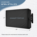 ULTCOVER Waterproof Outdoor TV Cover 55-59 inch, Black