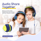 EarFun K1 Kids Headphones Wired with Mic, Volume Limit Headphones for Kids