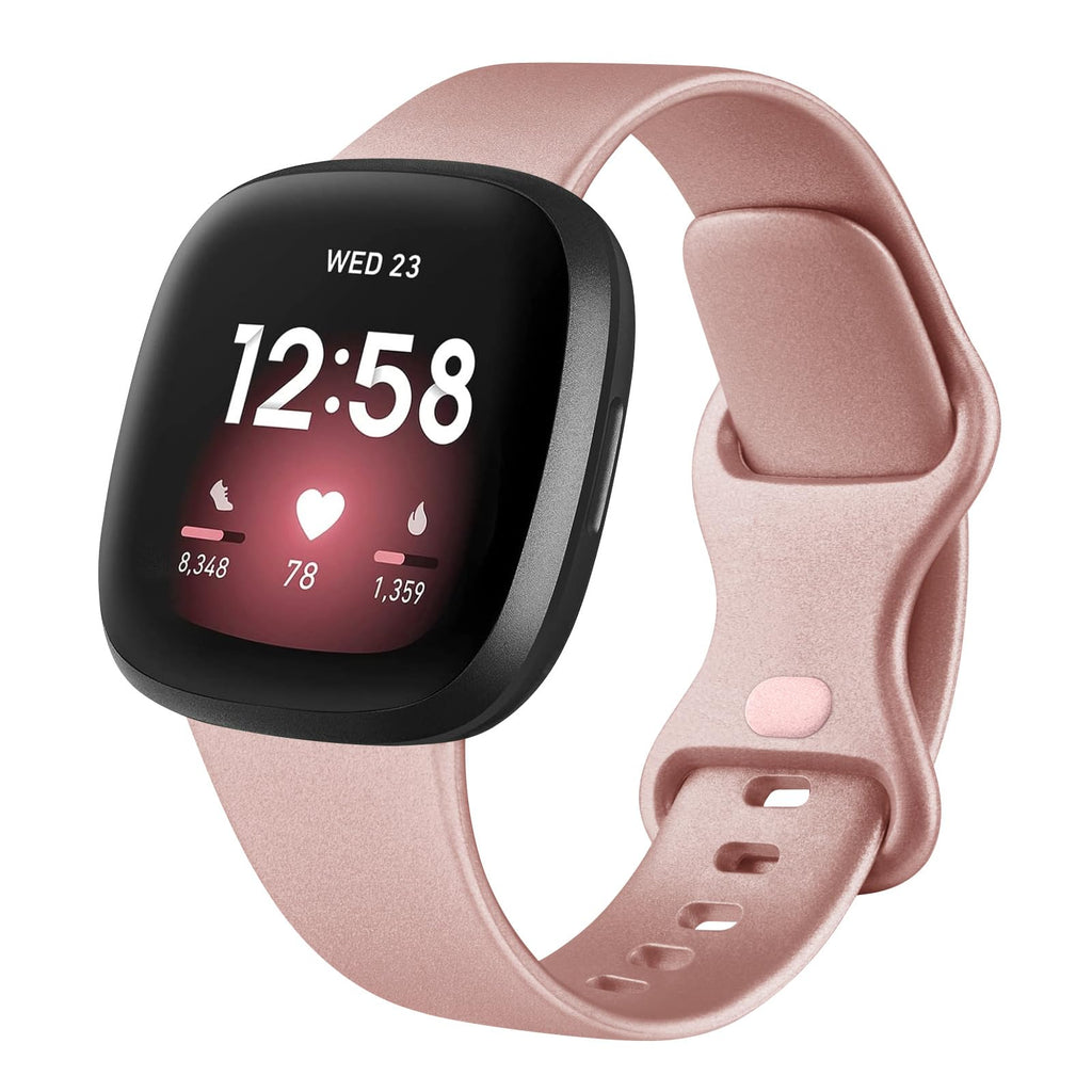 AK Straps for Fitbit Sense 2/Fitbit Sense/Fitbit Versa 4/Fitbit Versa 3 Straps for Women Men,Silicone Sport Classic Soft Replacement Straps Compatible with Fitbit Versa 3/Versa 4/Sense/Sense 2