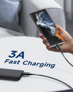 RAVIAD USB C Charger Cable 3M Long Type C Cable Fast Charging 3.1A Braided