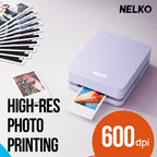 Nelko PP01 2x3 Portable Photo Printer with 20 Sheets, White