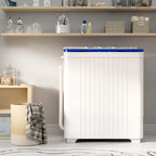 Superday Portable Washing Machine, 25.4lbs Mini Washing Machine and Spin Dryer Combo, Mini Twin Tub Laundry Machine for Camping, Apartments, Dorms, College Rooms, RV, Delicates, Grey