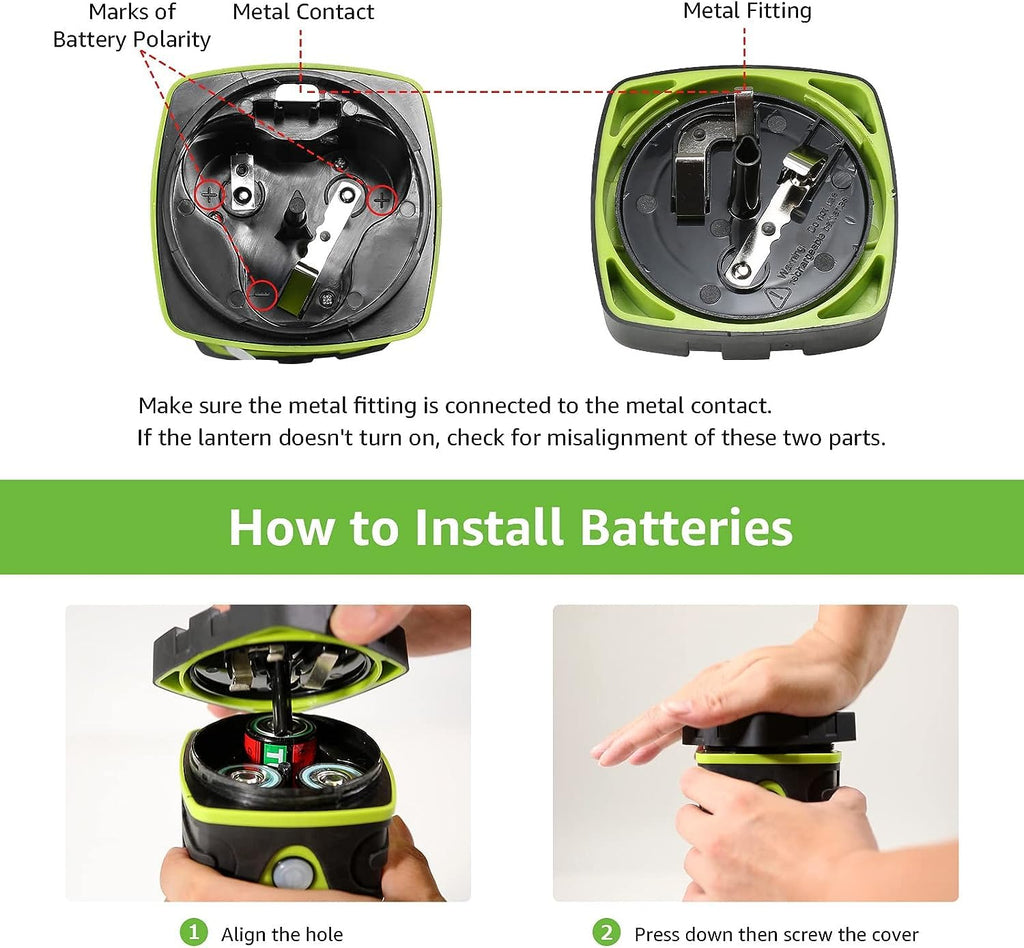LE Camping Lantern Battery Powered, 1000lm Camping Light, Warm & Cool Lamp