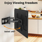 IWORKBOARD 55 65 75 85 inch Tilting TV Wall Mount for 32-90 '' TVs, Low Profile TV Mount Bracket, Safe Lock & Quick Release,Max VESA 600x400mm, 24 inch Studs,132 lbs, Fit Most 55+ 75+ 85+ 86 TVs