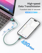 RAVIAD Long iPhone Charger Cable 3M 2Pack MFi Certified Lightning Cable
