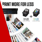 Canon PG-540 + CL-541 FINE Genuine Ink Cartridges + Photo Paper