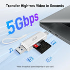 Acer SD Card Reader, USB C & USB 3.0 Memory Card Reader Adapter