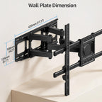 MOUNTUP TV Wall Bracket for Most 26-70 Inch LED, LCD, OLED Flat & Curved TV