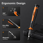 JOREST 24Pcs Precision Screwdriver Set with Torx T1 T2 T3 T5 T6 T8 T9 T15, Triwing Y00, Star P2/P5, Phillips PH00, Mini Repair Tool for PS4, Switch, Ring Doorbell, Xbox, Laptop, Glasses, Watch