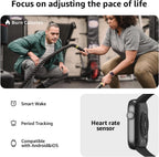 AcclaFit Smart Watch for Men Women Answer/Make Call, 1.85" Smartwatch, Fitness Watch with Heart Rate Blood Pressure Sleep Monitor, IP68 Waterproof Step Counter Compatible with Android IOS Orange