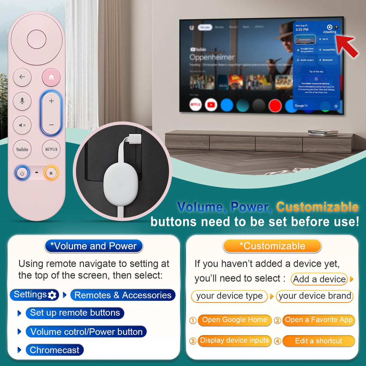 Universal Backlit Remote for LG Smart TV Remote Control Replacement