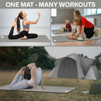 XN8 Sports Yoga Mat 10mm & 15mm Thick NBR Exercise Mat with Carry Strap