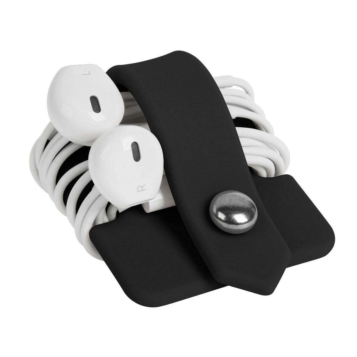 Portable Electronic Device Cover Cord Organizer for Earphones, Yellow