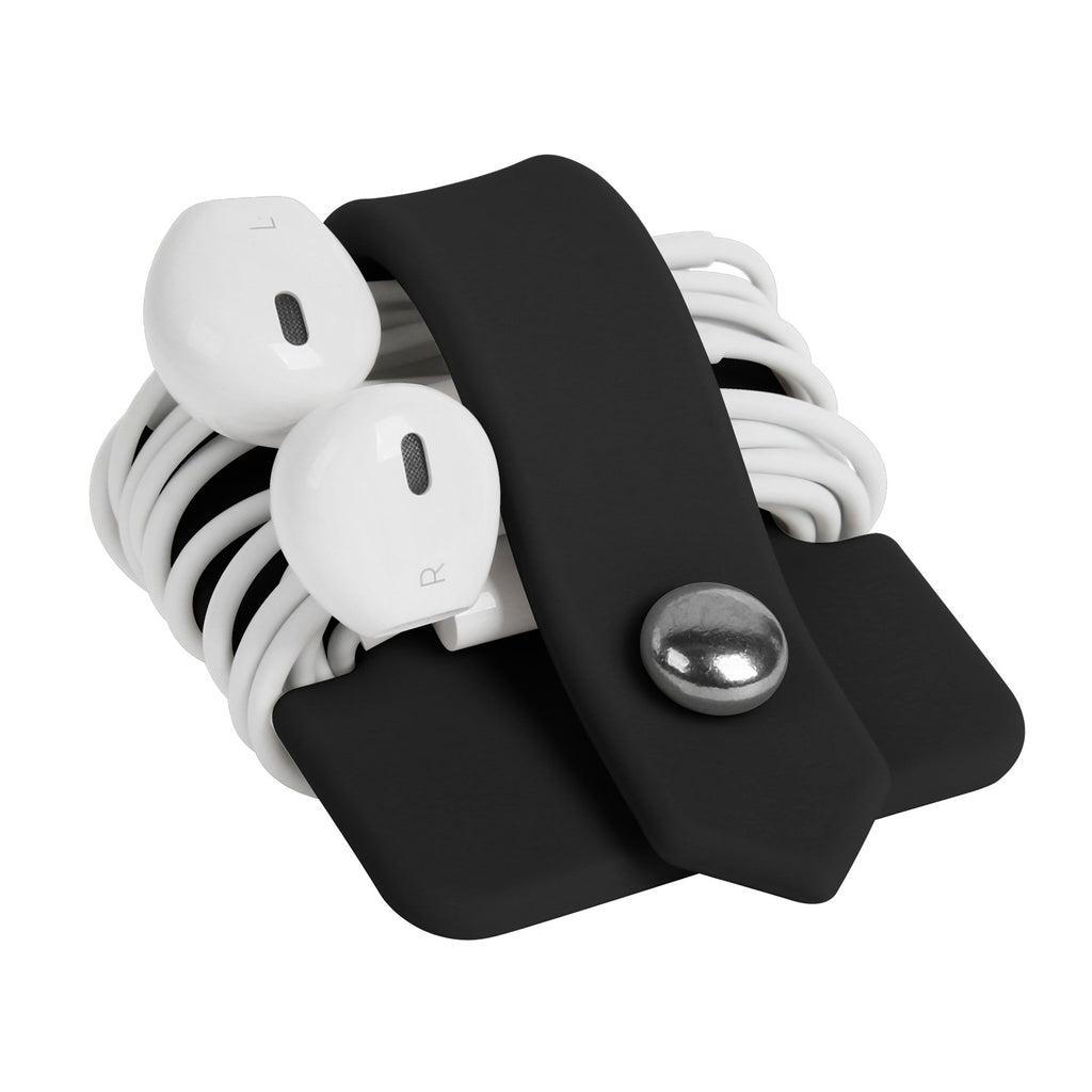 Portable Electronic Device Cover Cord Organizer for Earphones, Yellow