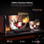 MNN 15.6" FHD 60Hz Portable Monitor USB-C HDMI IPS HDR Gaming Laptop