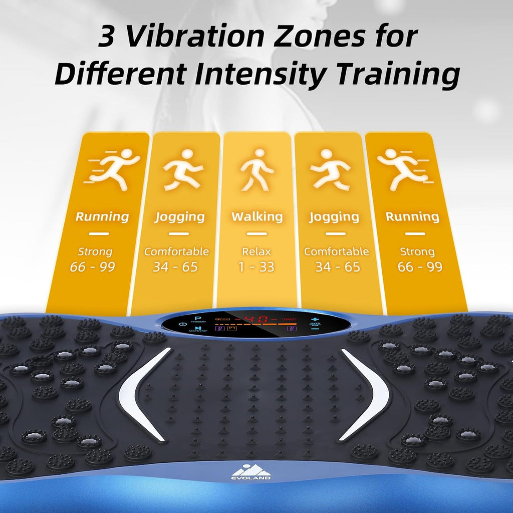 EVOLAND Vibration Plate Exercise Machine, Fitness Vibration Trainer