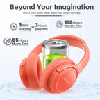 BERIBES Bluetooth Headphones Over Ear Wireless HiFi Stereo Headsets 65H 6EQ