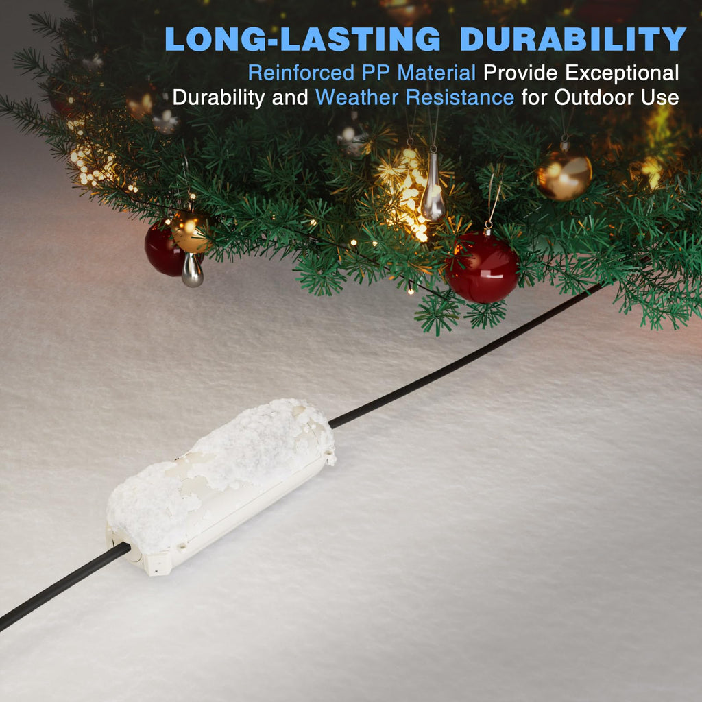 [3 Pack] Flemoon Outdoor Extension Cord Safety Cover with Waterproof Seal