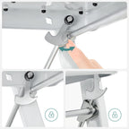 SONGMICS 3-Step Ladder, Folding Step Ladder, Safety, Holds up to 150KG