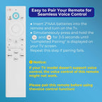 2-Pack Replacement Remote for Roku TV, Compatible with TCL, Onn, Hisense, Sharp, Philips, RCA, Insignia and Other Roku TVs, No Setup Required