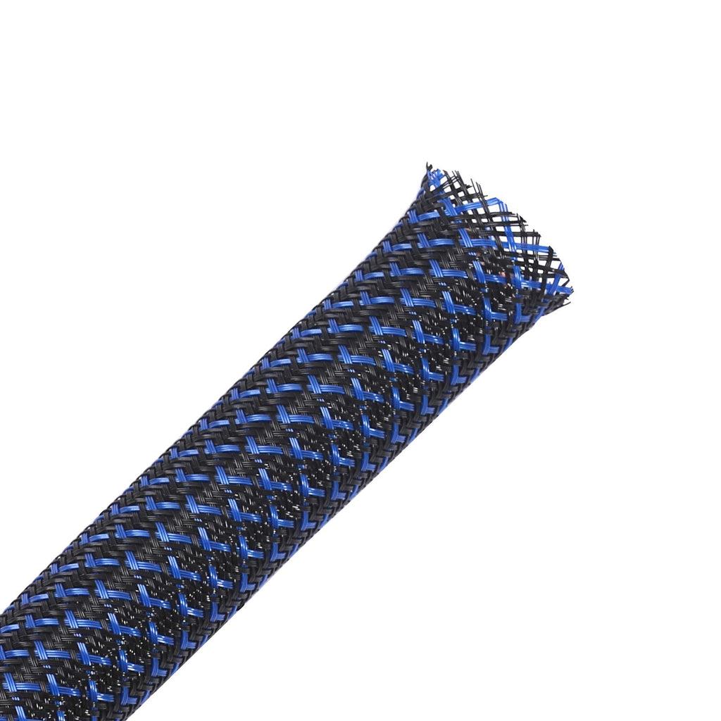 100ft - 1/2 inch PET Expandable Braided Sleeving – Black – Alex Tech Braided Cable Sleeve