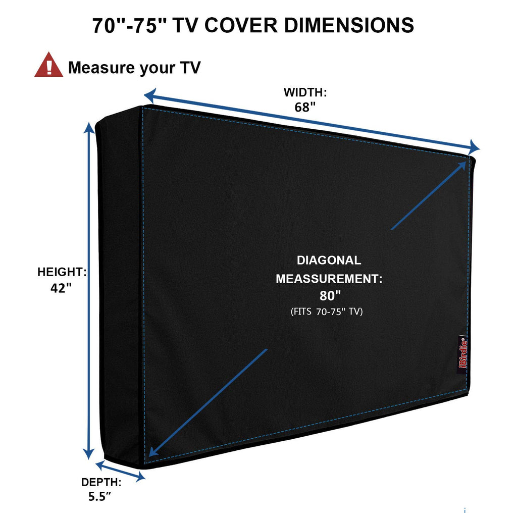iBirdie Outdoor TV Cover 52 to 55 inch Weatherproof and Waterproof