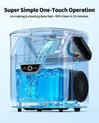 Nugget Ice Maker with Handle 40lbs/Day Countertop Ice Maker Soft Ice