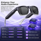 OhO Open Ear Smart Glasses, UV400 Z87.1 Lightweight Audio Bluetooth Glasses