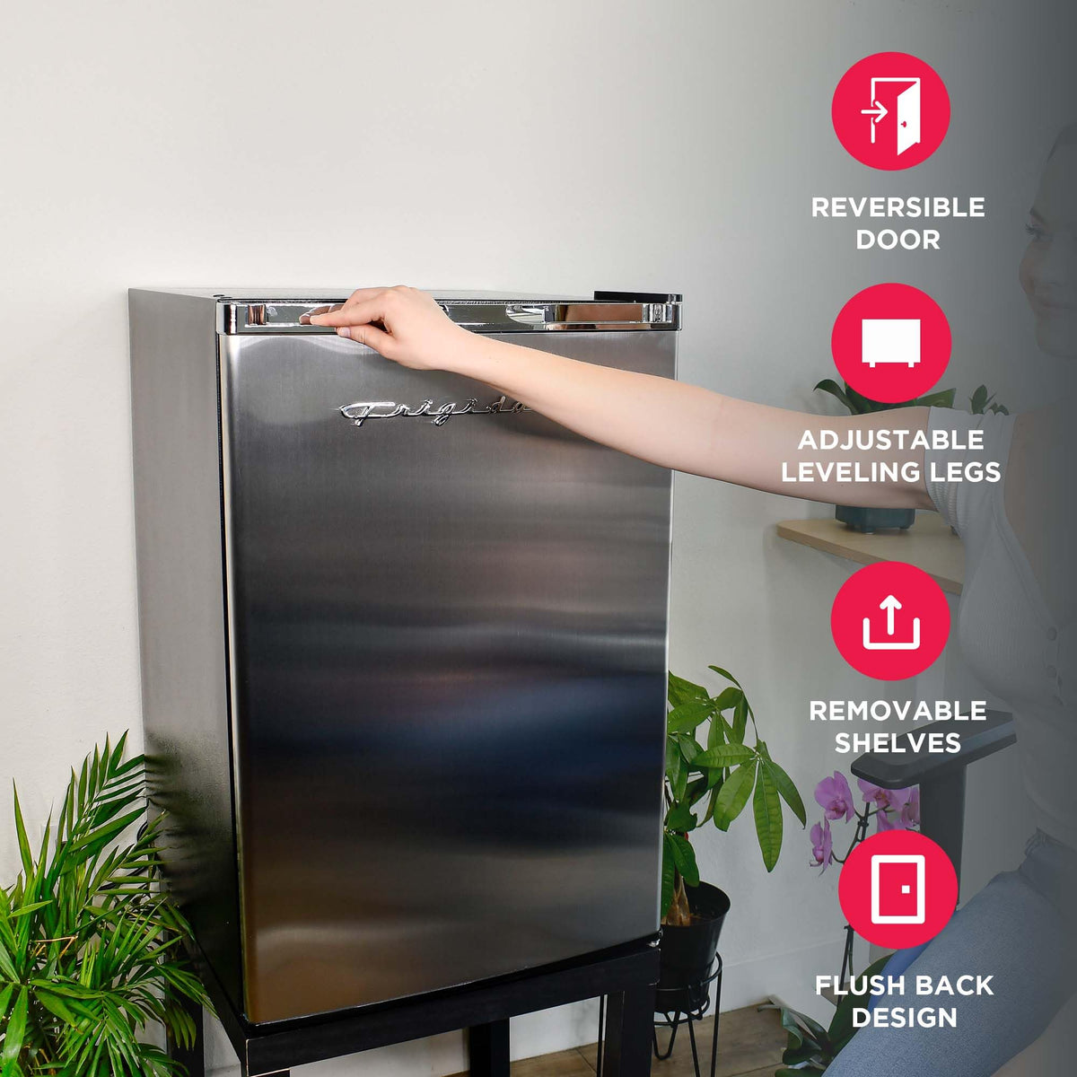 Frigidaire Upright Freezer, 6.5 cu ft, Deep Freeze, Platinum Design Series