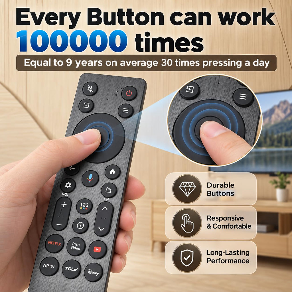Replacement for Hisense Smart Google TV Voice Remote Control