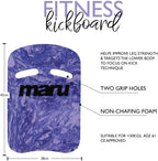 Maru Swimming Kickboard – Buoyant Foam Swim Float for Kick Strength & Technique – L42xW28cm – Easy-Grip, Non-Chafing Swimming Float for Children & Adults (6+) – Trusted by Coaches