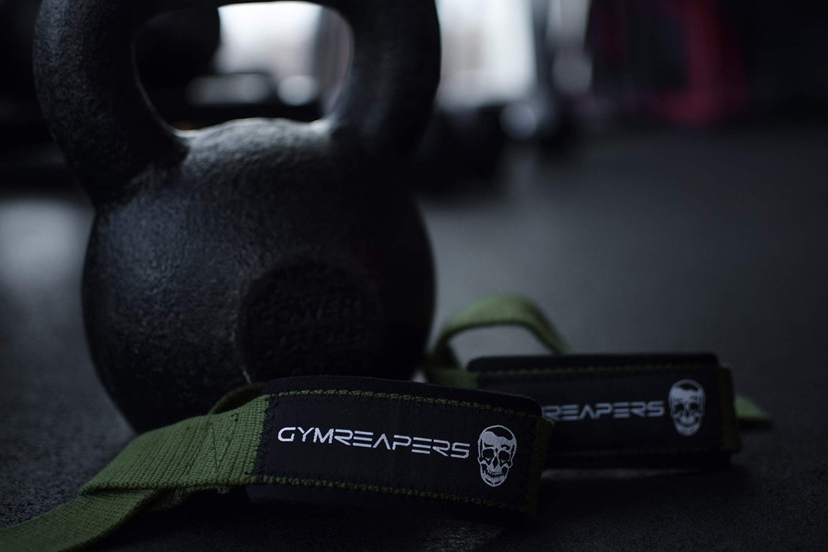 Gymreapers Lifting Wrist Straps for Weightlifting, Bodybuilding, Powerlifting, Strength Training, & Deadlifts - Padded Neoprene with 18" Cotton