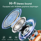 Aptkdoe Wireless Earbuds 75H Bluetooth 5.4 Sport Headphones with Earhooks