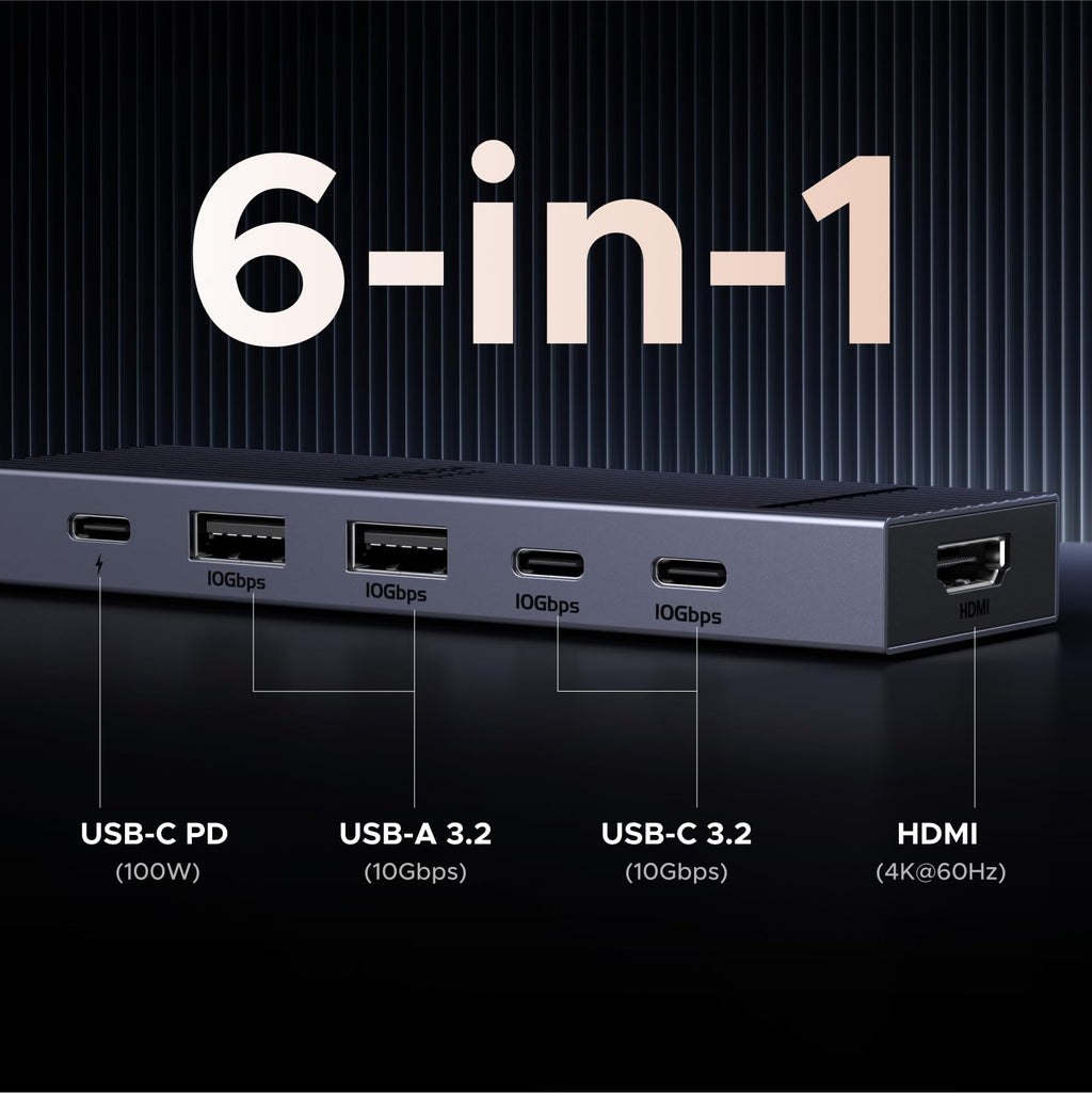 UGREEN USB C Hub, 9 in 1 Ethernet Adapter 4K@60Hz HDMI Docking Station