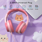 Candy Bila Wired Kids Headphones for School, Over-Ear for Boys Girls