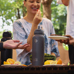 BOTTLE BOTTLE Stainless Steel Bottle with Straw and Pill Box