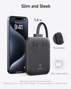 Anker Travel Power Strip, Anker Nano 67W Max 6-in-1 USB C Charger, 2 USB C