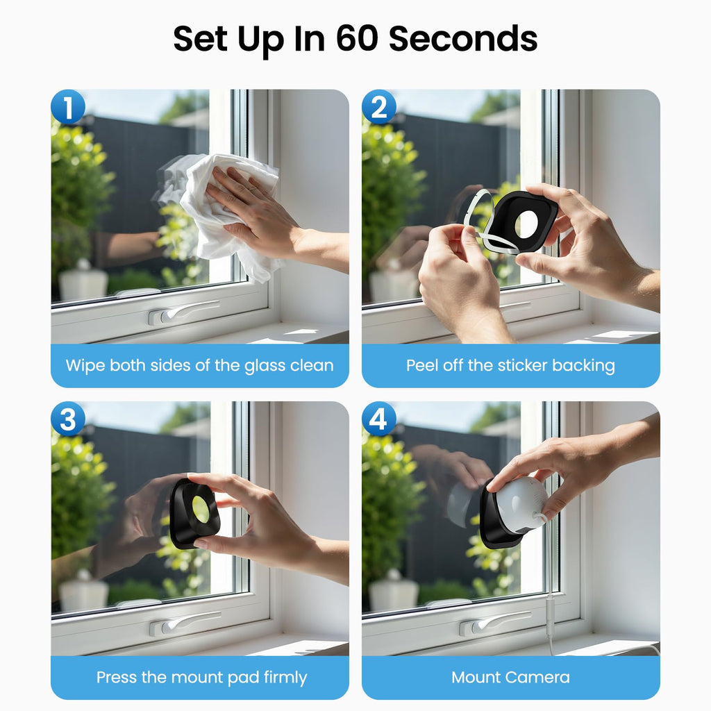 wansview 5G Window Security Camera - 2K Indoor Camera for Home Security, K1