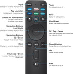Universal Remote Replacement XRT260 for All VIZIO Smart TV Smartcast 4K P-Series V-Series D-Series M-Series XRT136 XRT140, with Buttons for Netflix Disney Prime Video Hulu (No Voice Function)