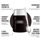 Thermos Stainless King Cranberry Red Food Flask (470ml) 9h Hot | 14h Cold