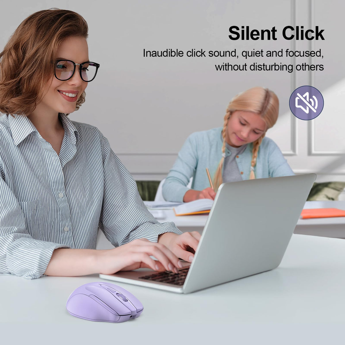 TECKNET Bluetooth Mouse, Wireless Mouse Rechargeable