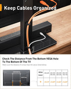 Perlegear Universal Swivel TV Stand Base for 32–70 inch TVs to 99lbs