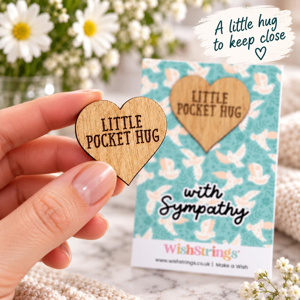 WishStrings Pocket Hug, Little Hug Gifts, Thinking of You Card
