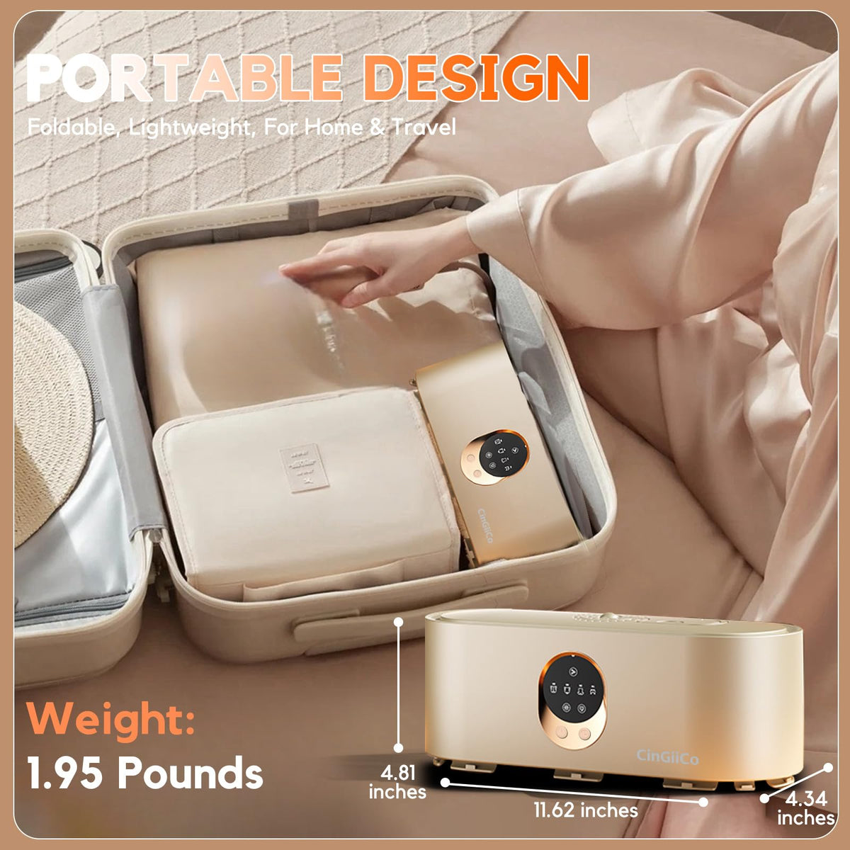 Portable Clothes Dryer, Clothes Dryer Hold 12 Items Up, With Time Setting、Remote Control, Portable Dryers For Laundry, Apartments, RV, Travel, Low noise、Energy Saving (Grey)