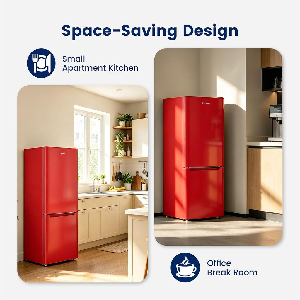 Apartment 7.1 Cu.Ft Refrigerator with Bottom Freezer Red