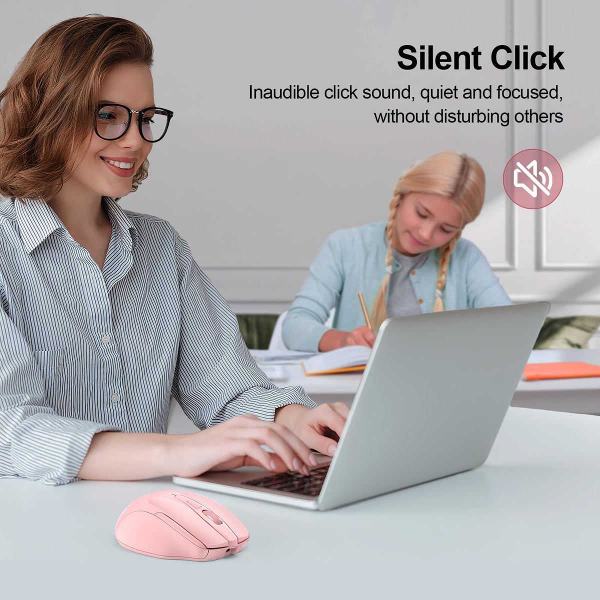 TECKNET Bluetooth Mouse, Wireless Mouse Rechargeable