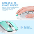 cimetech Wireless Mouse for Laptop, Portable Slim Silent Design for Left & Right Hand Users, Storable Nano Receiver, 800-1600 DPI, 2.4G Compact Computer Mice for MacBook, PC, Windows, Chromebook