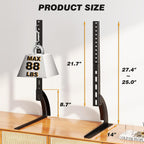 5Rcom Universal Tabletop TV Stand Base for 22-65 Inch Flat Screen TVs