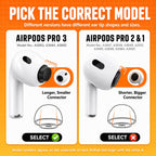 Inesore 4 Pairs Replacement Ear Tips for AirPods Pro 2nd/1st (White)