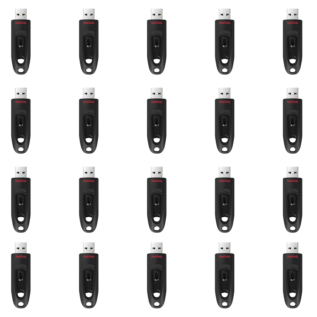 SanDisk Ultra 64GB USB Flash Drive USB 3.0 up to 130MB/s Read - Pack of 3